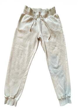 Nike Vintage Style High Rise Drawstring Joggers Sweatpants Cream
